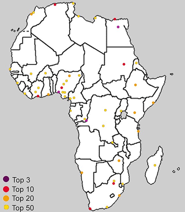 Marile oraşe ale Africii.