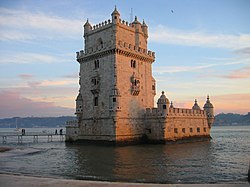 A Belém-torony a Tejo folyó partján
