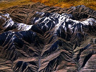 Jbel Toubkal NASA image of High Atlas