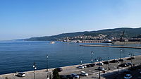 Puerto de Trieste, el puerto de carga más grande del Adriático.
