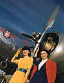 Models with a Delta Air Lines Lockheed Model 10 Electra, 1940