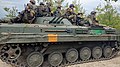 帶有黃色標記的烏克蘭第17獨立坦克旅軍事裝備