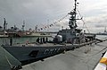 The Ecuadorian corvette BAE El Oro (CM 14) during an exercise.