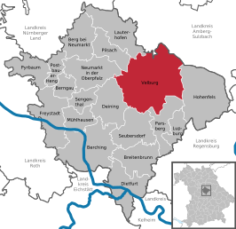 Kaart van Velburg