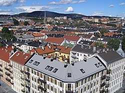 Vista desde el "silo" (Marselis gate 24) al nordeste de Grünerløkka