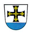 Gemeinde Postbauer-Heng Über blauem Schildfuß in Silber ein schwarzes Tatzenkreuz, dessen Arme mit je einem goldenen Lilienstängel belegt sind.