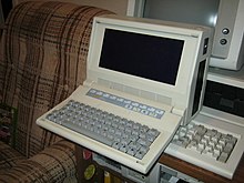 Zenith's Z-171 portable computer, based on the Morrow Pivot II, made headlines when it beat IBM for a contract with the IRS in 1986. Zenith Z-171 - Open.jpg