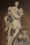 西风神和花神, 约1720年出自雕塑家Antonio Corradini之手, 现存于维多利亚和阿尔伯特博物馆