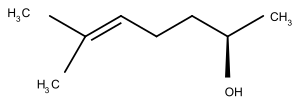 Struktur von (R)-6-Methyl-5-Hepten-2-ol