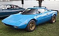 The Lancia Stratos HF was powered by a mid-transverse mounted Dino Ferrari V6, and proved to be very successful as a rally car.