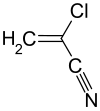 Strukturformel von 2-Chloracrylnitril