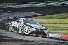 Lexus LC 500 beim 24-Stunden-Rennen auf dem Nürburgring 2018.