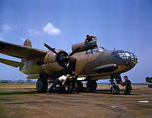 A-20C being serviced at Langley Field, Virginia, 1942. A-20 Havoc.jpg