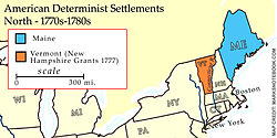 Расположение республики Вермонт в 1777 году.