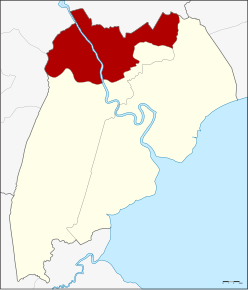 Amplasarea districtului în provincia Samut Songkhram