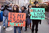 Black Lives Matter protest at Herald Square, Manhattan, November 2014 Black Lives Matter protest.jpg