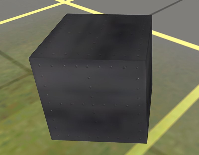 Blender normal mapped cube in Trainz