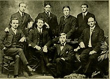 Faculty members of the dental department in 1904 Bones, molars, and briefs (1904) (14759887276).jpg