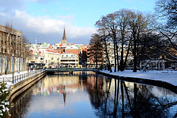 Centrala Borås utmed Viskan