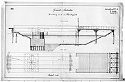 Bouwtekening van de draaibrug (1881)