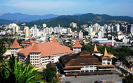 Vista da região central da cidade