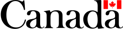 The Government of Canada signature (above) and wordmark (below); used to corporately identify the government under the Federal Identity Program