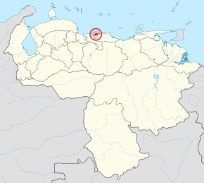Poziția localității Statul Carabobo
