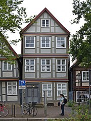 The synagogue in Celle was built in 1740 and is still in use. Celle Synagogue (cropped).jpg