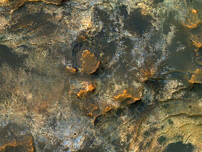 Teren bogat în argilă în bazinul Eridania
