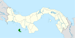 Distribución geográfica del curutié coiba.