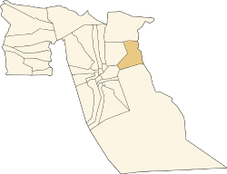 Localização da cidade dentro da província de El Oued