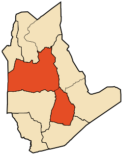 Map of Tamanrasset District