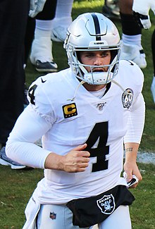 Carr con gli Oakland Raiders nel 2019