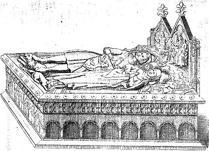 Graftombe van Hendrik en Aleidis (ca. 1276, later ontmanteld)