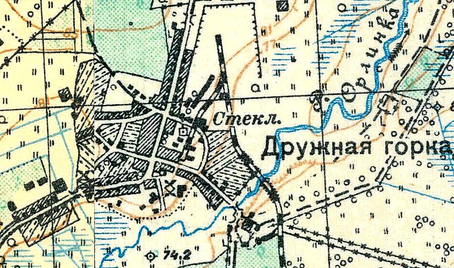План посёлка Дружная Горка. 1931 год