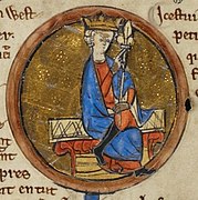 Egbert, King of Wessex, from an illuminated manuscript