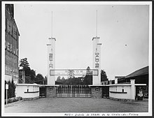 Entrée du Stade de la Croix du Prince en 1953