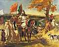 Marokkanischer Scheich besucht seinen Stamm, Eugène Delacroix, 1837