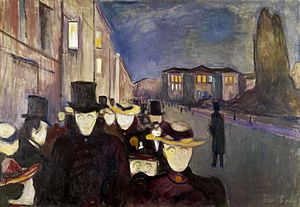 Abend auf der Karl Johans gate (Edvard Munch)