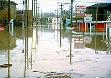 Powódź w Fort Wayne w 1982 roku.