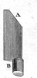 Kürschner-Messer 18. Jh. A) die Klinge B) der Griff