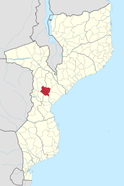 Gorongosa District on the map of Mozambique