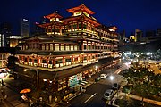 The Buddha Tooth Relic Temple and Museum in the heart of Chinatown