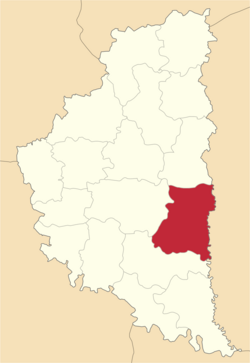 Location of Husjatinas rajons