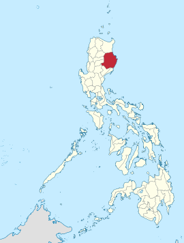 Isabela na Vale de Cagayan Coordenadas : 17°N, 122°E