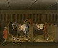 The Stables and Two Famous Running Horses belonging to His Grace, the Duke of Bolton, de James Seymour, 1747