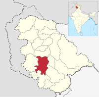 मानचित्र जिसमें रियासी ज़िला Reasi district हाइलाइटेड है