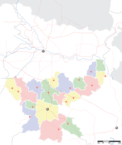 Map of झारखंड with जमशेदपुर ᱡᱟᱢᱥᱮᱫᱽᱯᱩᱨ marked
