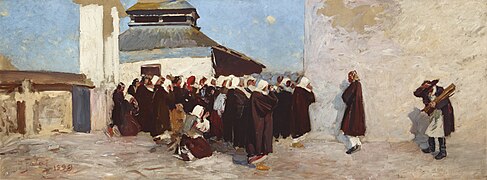 Julian Fałat, Przed cerkwią, 1899