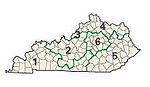 Congresdistricten van Kentucky sinds 2003